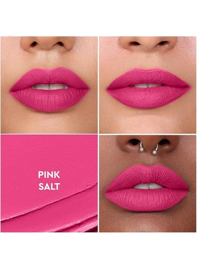 كيرو أحمر شفاه سائل غير لامع من كيرو، لون وردي مالح (وردي بطيخي)، 5 مل، مقاوم للانتقال، لون شفاه سائل، يدوم طويلاً، نباتي، خالٍ من البارابين، غني بزيت الأفوكادو، أحمر شفاه غير سام للون غني - Image 3